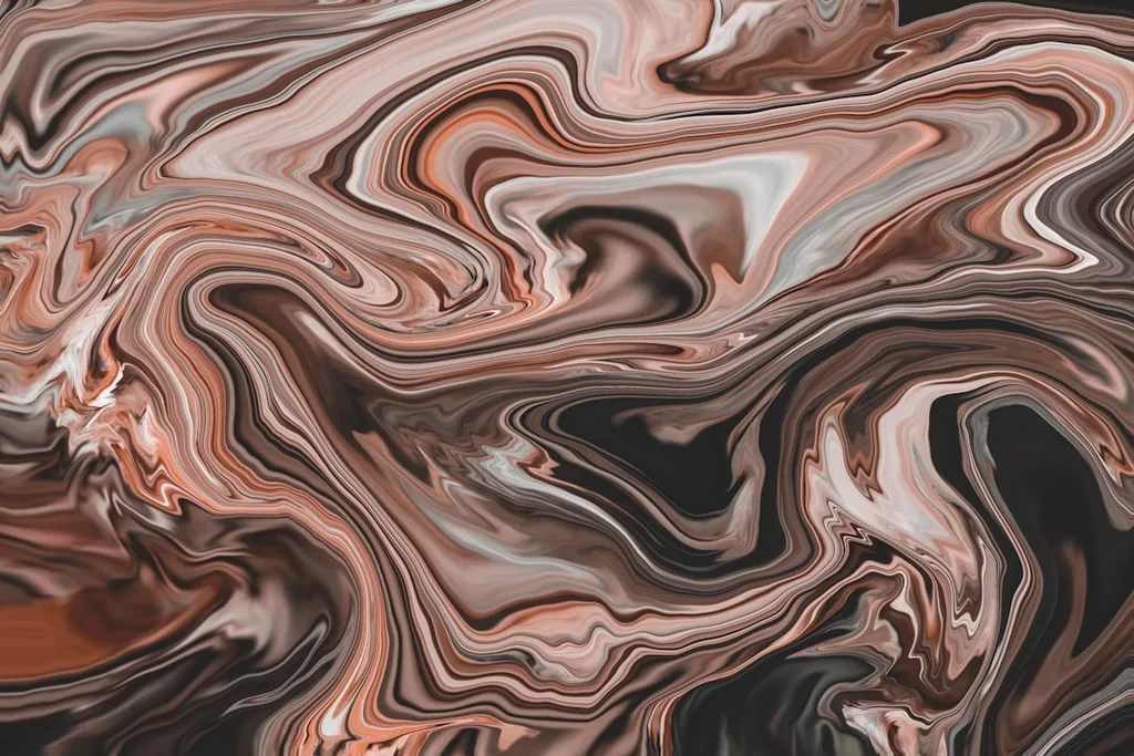 Rich dark chocolate texture